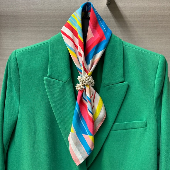 NWT SILKLETTE Alignment 100% Fine Silk Kerchief Scarf MULTICOLOR - Picture 2 of 8